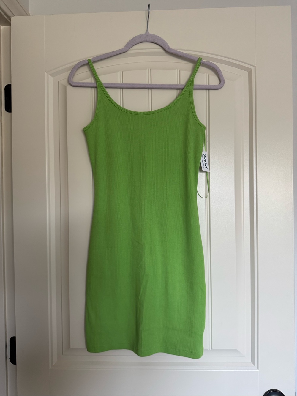 Old Navy Lime Green Slim Tank Mini Dress